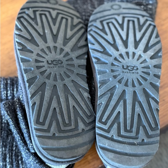 UGG Gray and Silver Knit Boots Size 7 - Picture 6 of 7